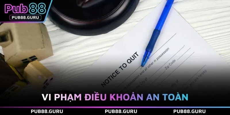 Vi phạm điều khoản an toàn