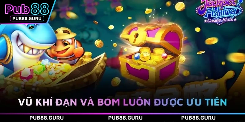 Vũ khí đạn và bom luôn được ưu tiên